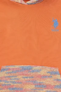 US Polo Assn. Girls' Salmon Hooded Sweatshirt - Image 5