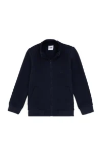 US Polo Assn. Boys' Zippered Navy Blue Sweatshirt