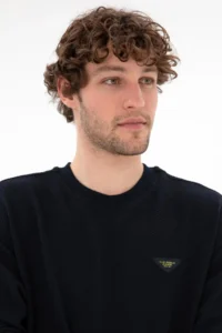 US Polo Assn. Men comfort Fit Crew Neck Navy Blue Sweatshirt - Image 2