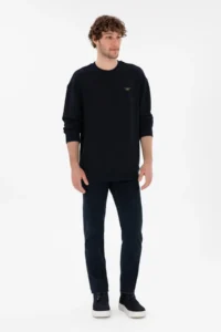 US Polo Assn. Men comfort Fit Crew Neck Navy Blue Sweatshirt - Image 4