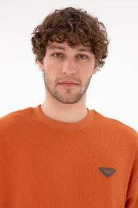 US Polo Assn. Men comfort Fit Crew Neck Cinnamon Sweatshirt - Image 2