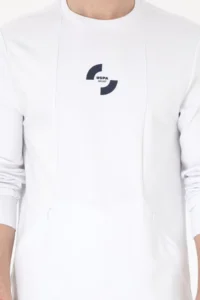 US Polo Assn. Men Regular Fit Crew Neck White Sweatshirt - Image 6