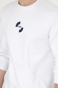 US Polo Assn. Men Regular Fit Crew Neck White Sweatshirt - Image 7