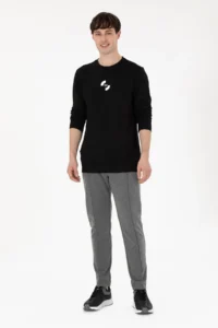 US Polo Assn. Men Regular Fit Crew Neck Black Sweatshirt - Image 4