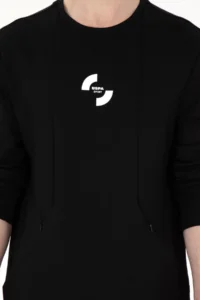 US Polo Assn. Men Regular Fit Crew Neck Black Sweatshirt - Image 6