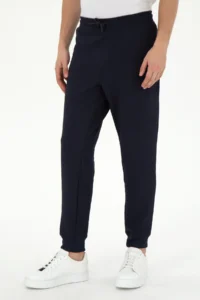 US Polo Assn. Men Navy Blue Sweatpants - Image 2