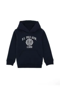 US Polo Assn. Boys' Navy Blue Hooded Sweatshirt