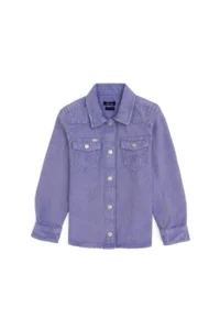 US Polo Assn. Girls' Violet Jeans Shirt - Image 3