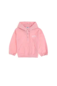 US Polo Assn. Girls' Powder Pink Hooded Sweatshirt