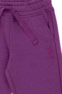 US Polo Assn. Girls' Violet Sweatpants - Image 4
