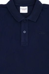 US Polo Assn. Boys' Navy Blue Basic Polo Shirt Collar T-Shirt - Image 6
