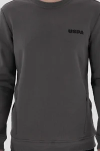 US Polo Assn. Men Regular Fit Crew Neck Anthracite Sweatshirt - Image 6