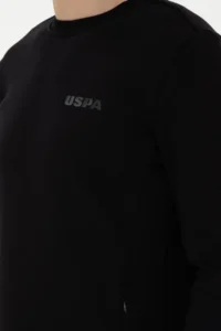 US Polo Assn. Men Regular Fit Crew Neck Black Sweatshirt - Image 7
