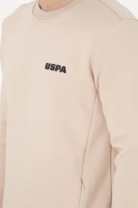 US Polo Assn. Men Regular Fit Crew Neck Stone Sweatshirt - Image 7