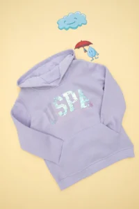 US Polo Assn. Girls' Lilac Hooded Basic Sweatshirt
