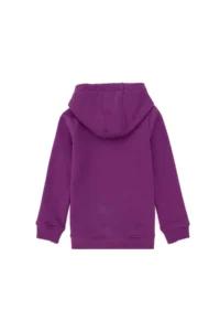 US Polo Assn. Girls' Violet Hooded Basic Sweatshirt - Image 2