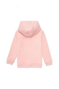 US Polo Assn. Girls' Dusty Pink Hooded Basic Sweatshirt - Image 3