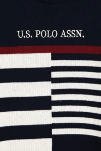 US Polo Assn. Boys' Navy Blue Crew Neck Sweater - Image 3