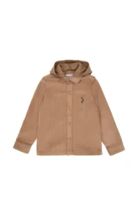 US Polo Assn. Boys' Camel Long Sleeve Shirt