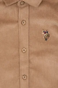 US Polo Assn. Boys' Camel Long Sleeve Shirt - Image 3
