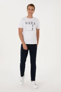 US Polo Assn. Men Navy Blue Sweatpants - Image 3
