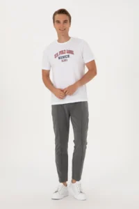 US Polo Assn. Men Anthracite Melanj Sweatpants - Image 3