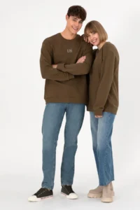 US Polo Assn. Men comfort Fit Crew Neck Khaki Basic Sweatshirt - Image 2