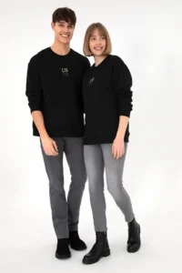 US Polo Assn. Men comfort Fit Crew Neck Black Basic Sweatshirt