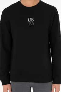 US Polo Assn. Men comfort Fit Crew Neck Black Basic Sweatshirt - Image 7
