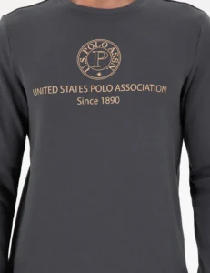 US Polo Assn. Men Regular Fit Crew Neck Anthracite Sweatshirt - Image 6