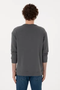 US Polo Assn. Men Crew Neck Anthracite comfort Fit Sweatshirt - Image 5