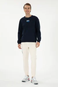 US Polo Assn. Men comfort Fit Crew Neck Navy Blue Sweatshirt - Image 4