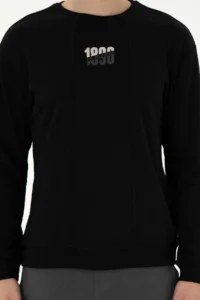 US Polo Assn. Men comfort Fit Crew Neck Black Sweatshirt - Image 6