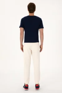 US Polo Assn. Men Cream Sweatpants - Image 4