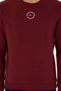 US Polo Assn. Men Regular Fit Crew Neck Burgundy Sweatshirt - Image 6