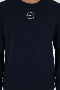 US Polo Assn. Men Regular Fit Crew Neck Navy Blue Sweatshirt - Image 6