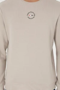 US Polo Assn. Men Regular Fit Crew Neck Stone Sweatshirt - Image 6