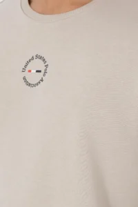 US Polo Assn. Men Regular Fit Crew Neck Stone Sweatshirt - Image 7
