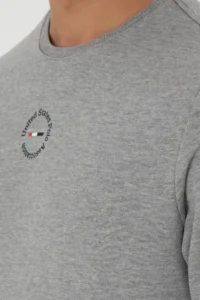US Polo Assn. Men Regular Fit Crew Neck Gray Melanj Sweatshirt - Image 7