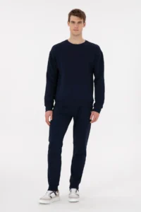 US Polo Assn. Men comfort Fit Crew Neck Navy Blue Sweatshirt - Image 4