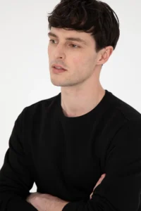 US Polo Assn. Men comfort Fit Crew Neck Black Sweatshirt - Image 2
