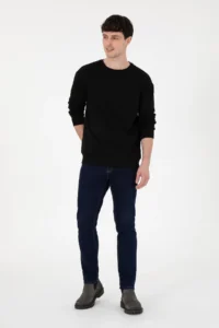US Polo Assn. Men comfort Fit Crew Neck Black Sweatshirt - Image 4