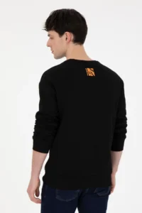 US Polo Assn. Men comfort Fit Crew Neck Black Sweatshirt - Image 5