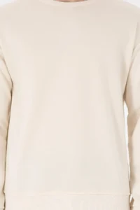 US Polo Assn. Men comfort Fit Crew Neck Cream Sweatshirt - Image 6
