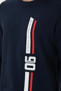US Polo Assn. Men Regular Fit Crew Neck Navy Blue Sweatshirt - Image 7