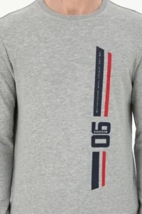 US Polo Assn. Men Regular Fit Crew Neck Gray Melanj Sweatshirt - Image 6