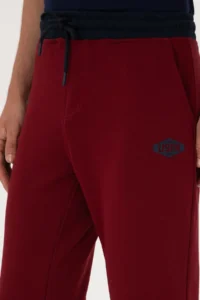 US Polo Assn. Men Burgundy Sweatpants - Image 5