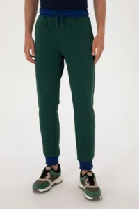 US Polo Assn. Men Dark Green Sweatpants - Image 2