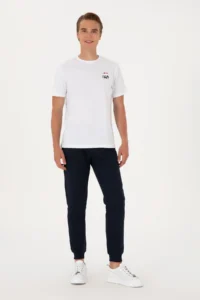 US Polo Assn. Men Navy Blue Sweatpants - Image 3