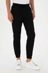 US Polo Assn. Men Black Sweatpants - Image 2